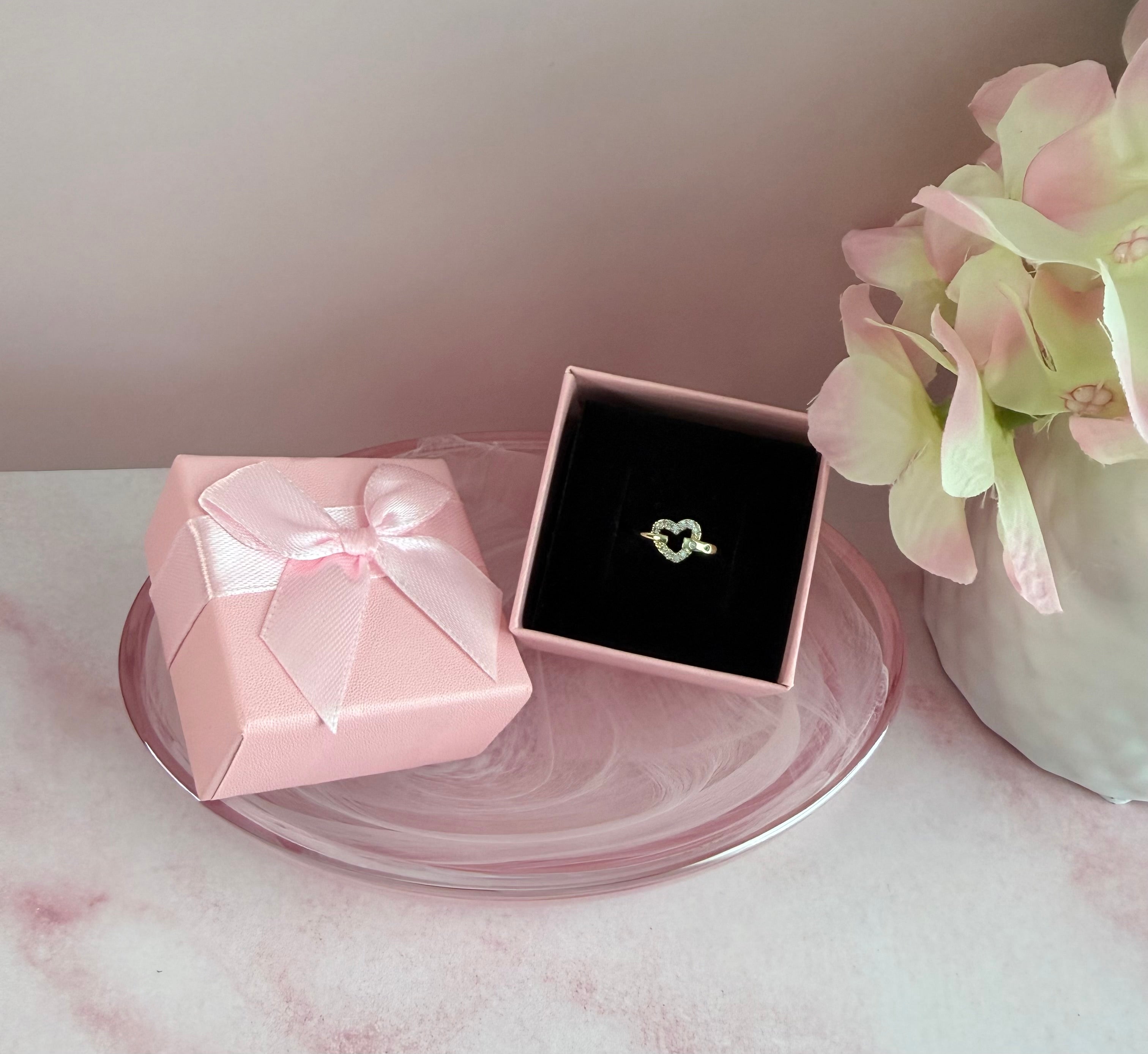 Open Heart Belt Ring