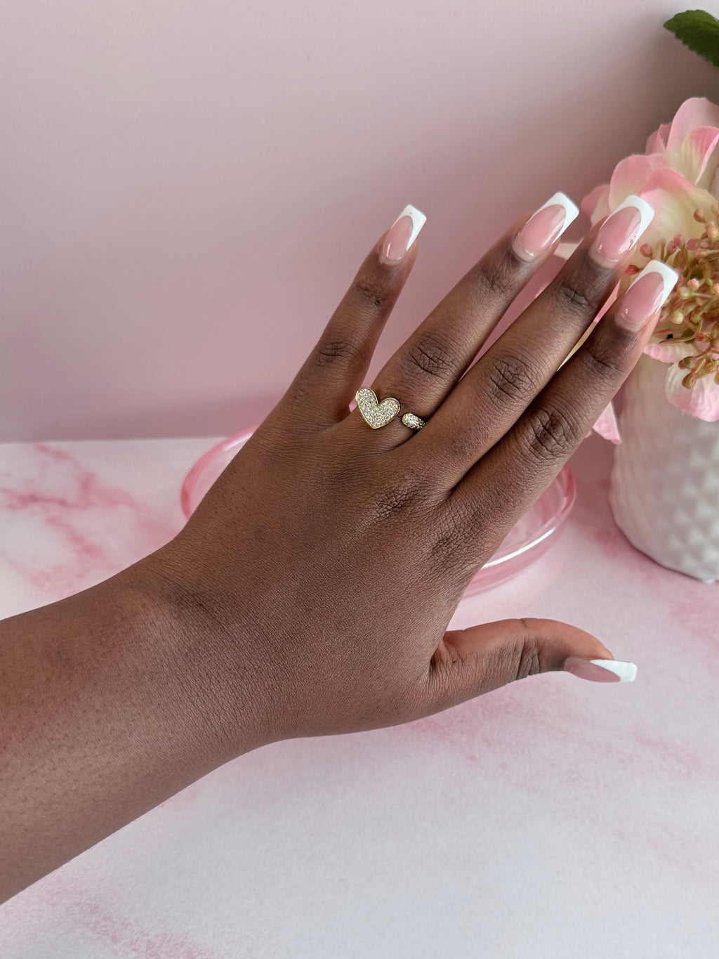 Pavé Heart Ring