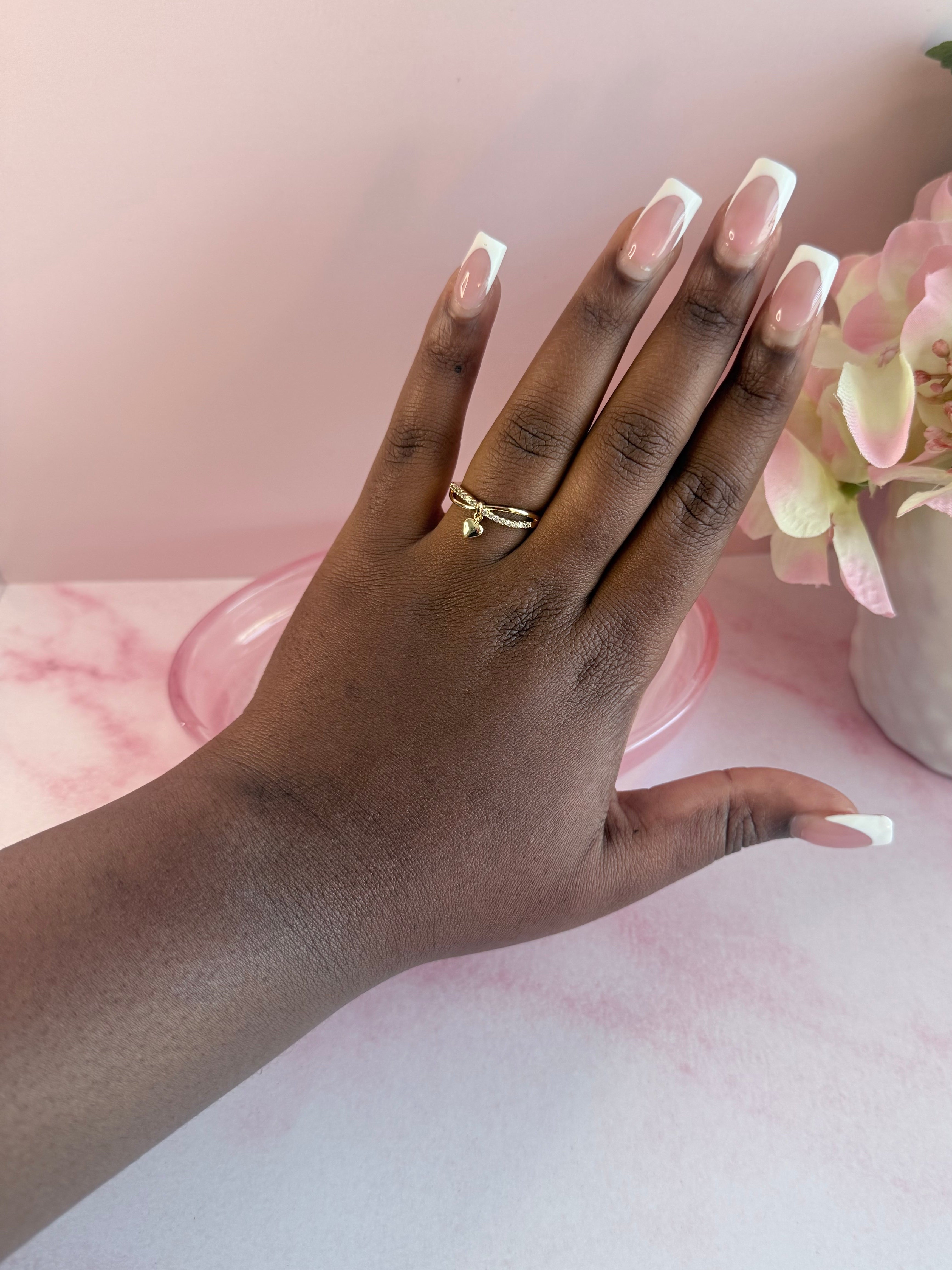 Heart Dangle Ring