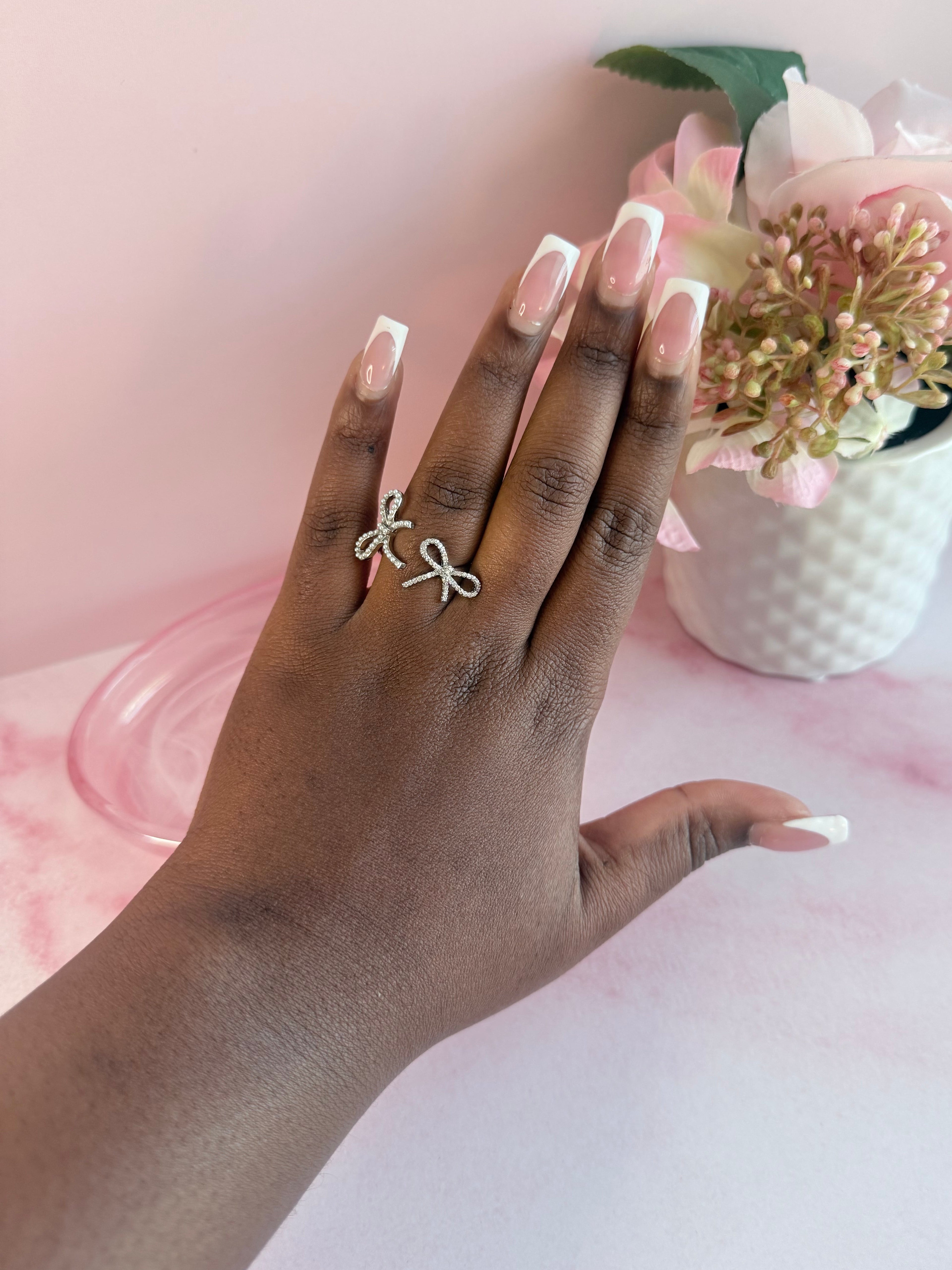 Pavé Double Bow Ring