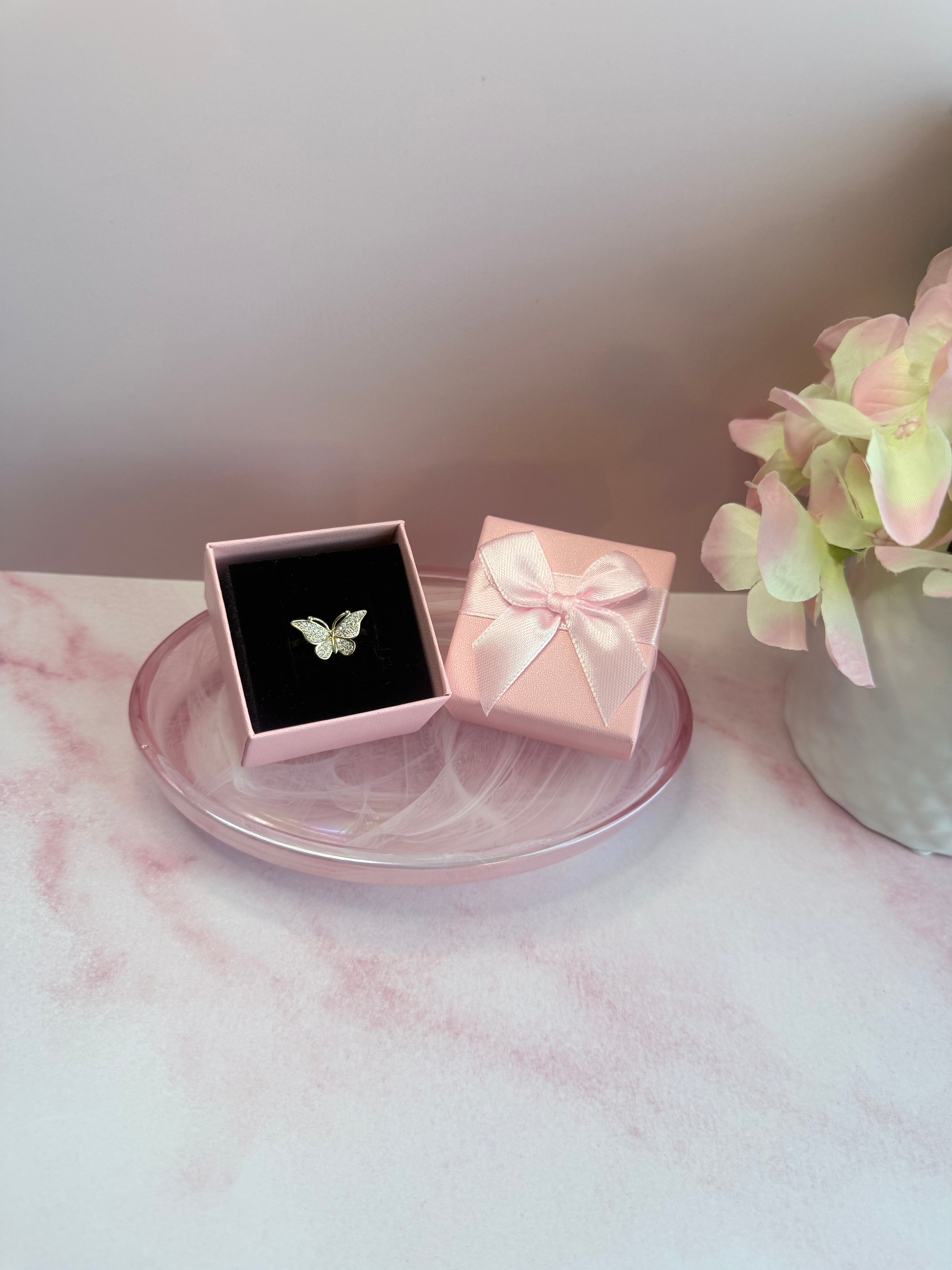 Pavé Butterfly Ring